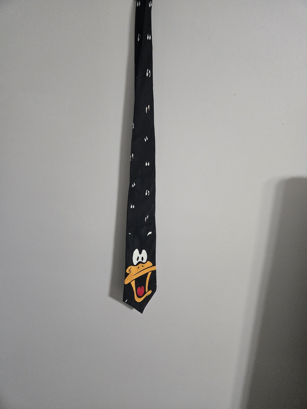 Black Daffy Duck Character Tie - Novelty Men's Tie